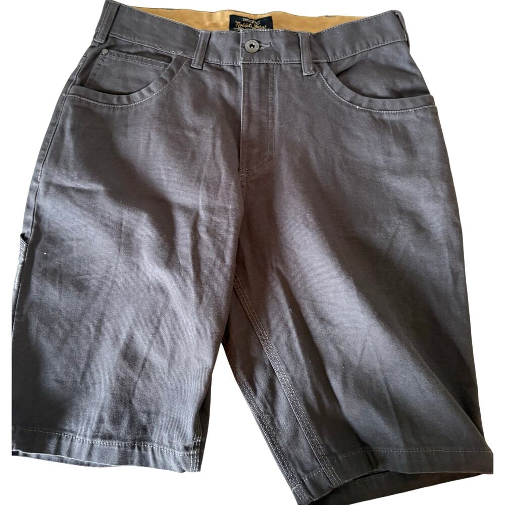 Noble Outfitter Women’s Shorts Cargo Flex Canvas 8 Grey UPF 50+